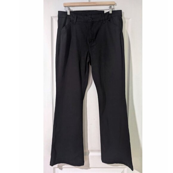 NWT AE | Stretch High-Waisted Kick Boot Trouser In Black (16/33W) - Picture 2 of 10
